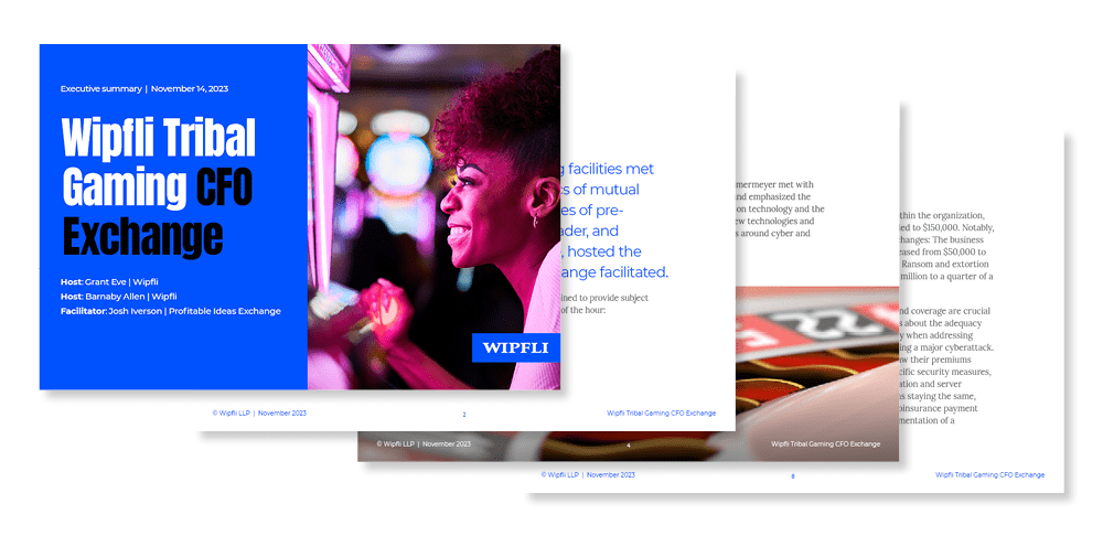 Tribal Gaming cfo exchange july 2023